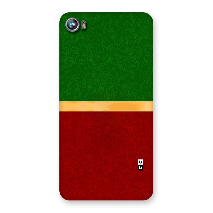 Christmas Colors Stripe Back Case for Micromax Canvas Fire 4 A107