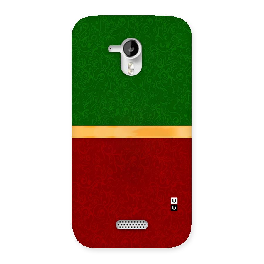 Christmas Colors Stripe Back Case for Micromax Canvas HD A116