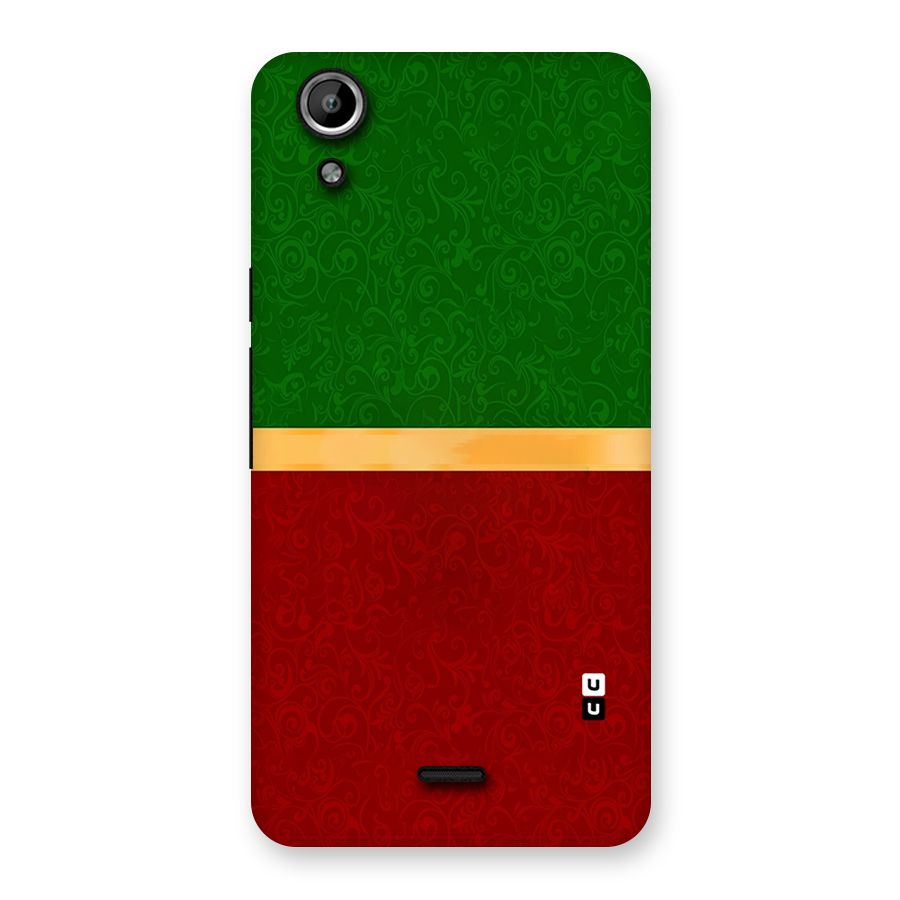 Christmas Colors Stripe Back Case for Micromax Canvas Selfie Lens Q345