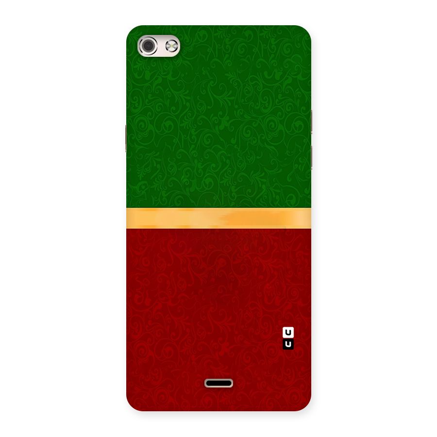 Christmas Colors Stripe Back Case for Micromax Canvas Silver 5