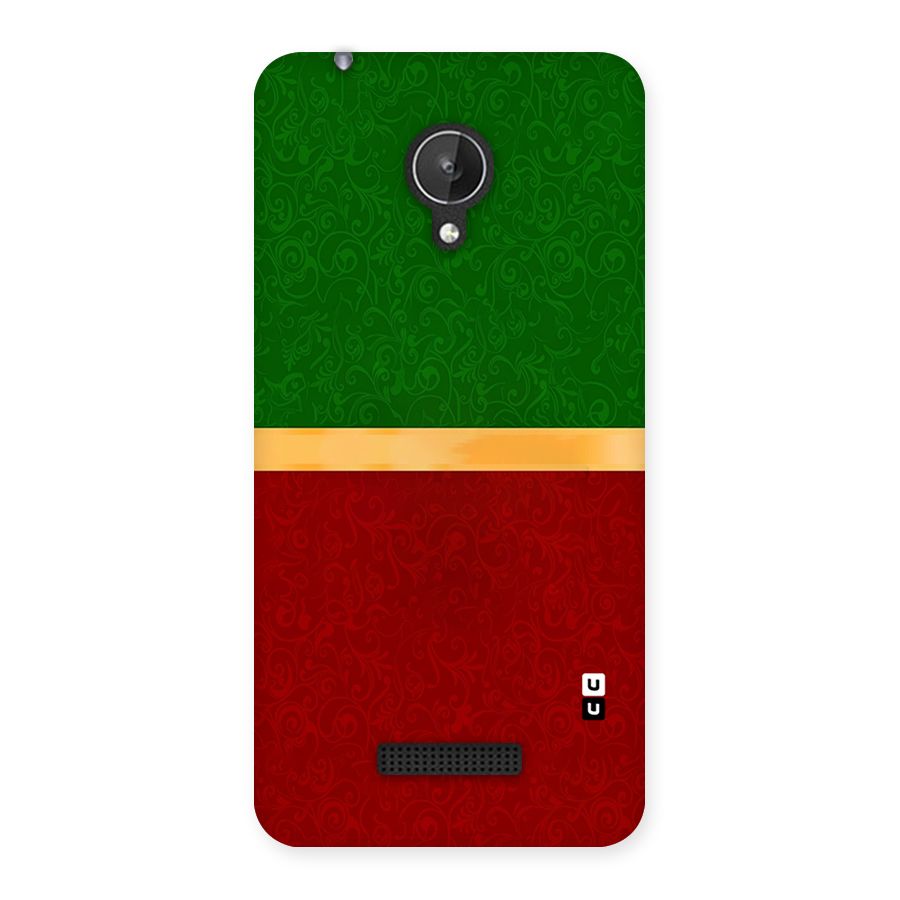 Christmas Colors Stripe Back Case for Micromax Canvas Spark Q380