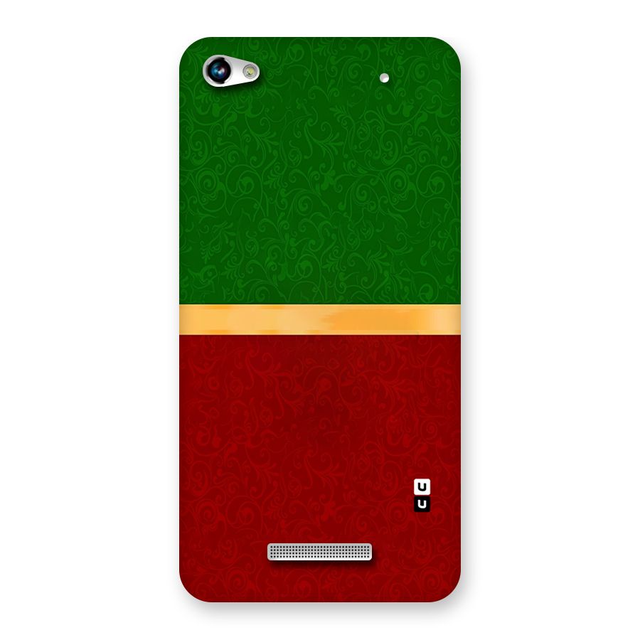 Christmas Colors Stripe Back Case for Micromax Hue 2