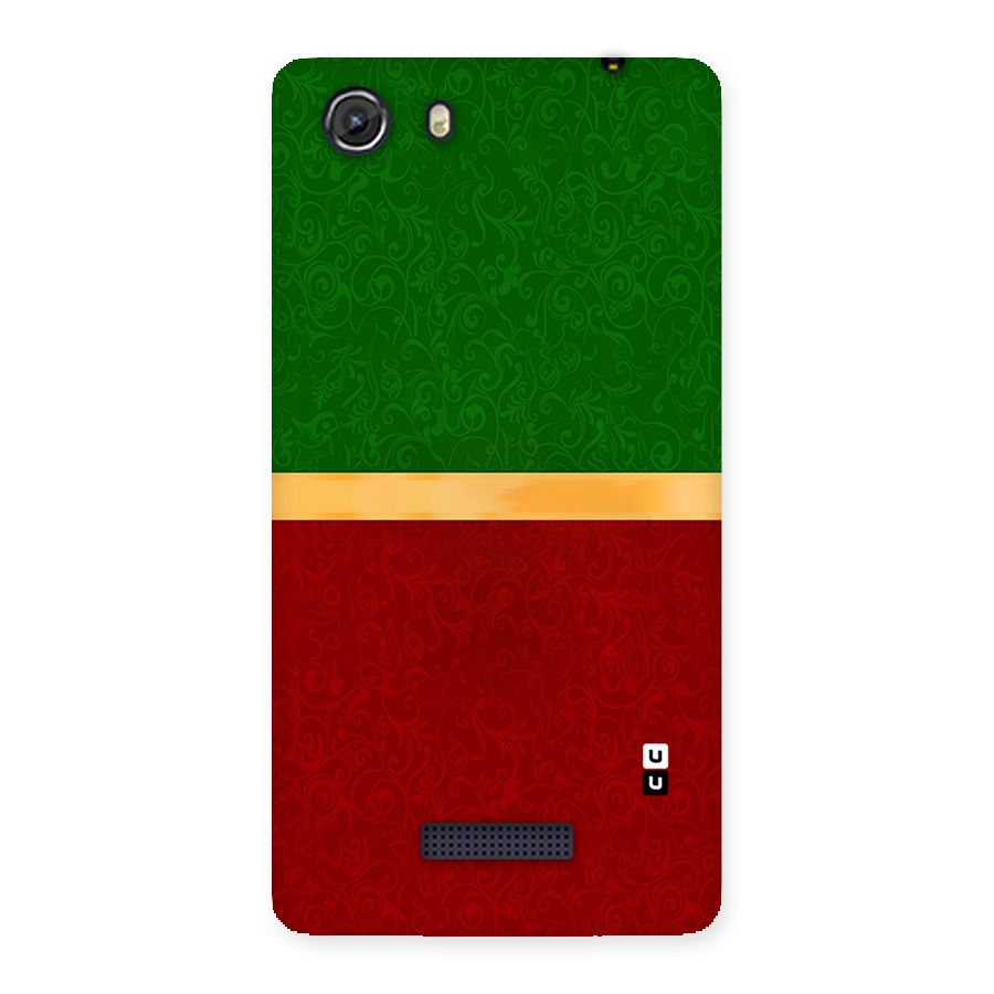 Christmas Colors Stripe Back Case for Micromax Unite 3