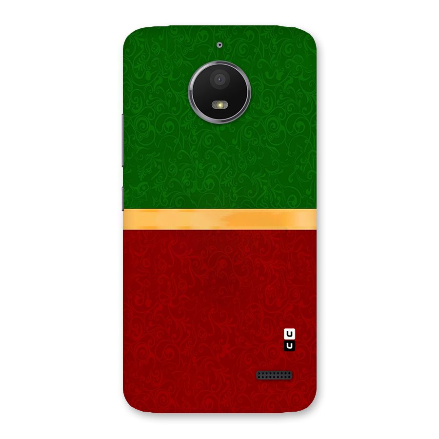 Christmas Colors Stripe Back Case for Moto E4