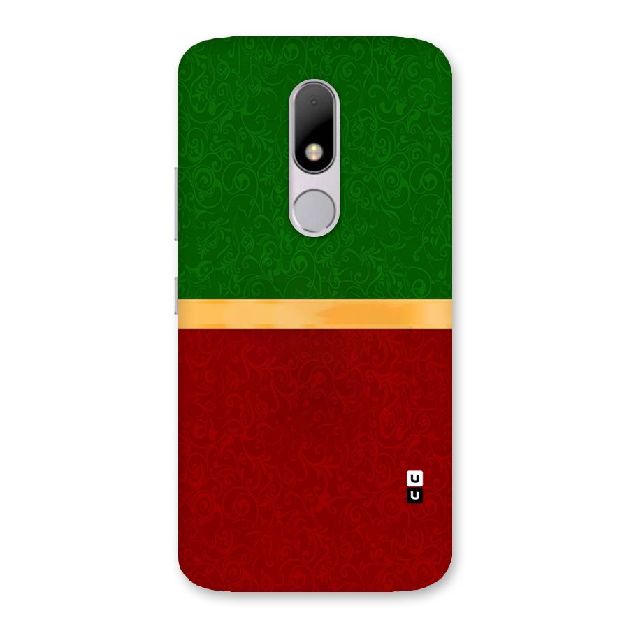 Christmas Colors Stripe Back Case for Moto M