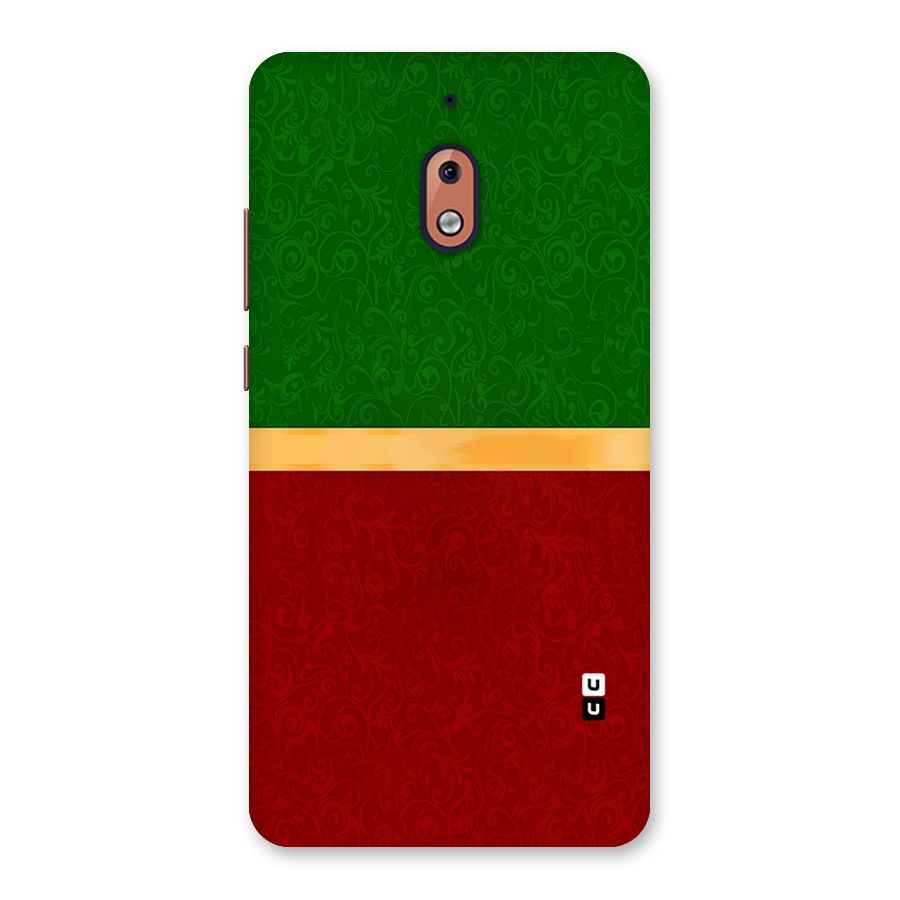 Christmas Colors Stripe Back Case for Nokia 2.1