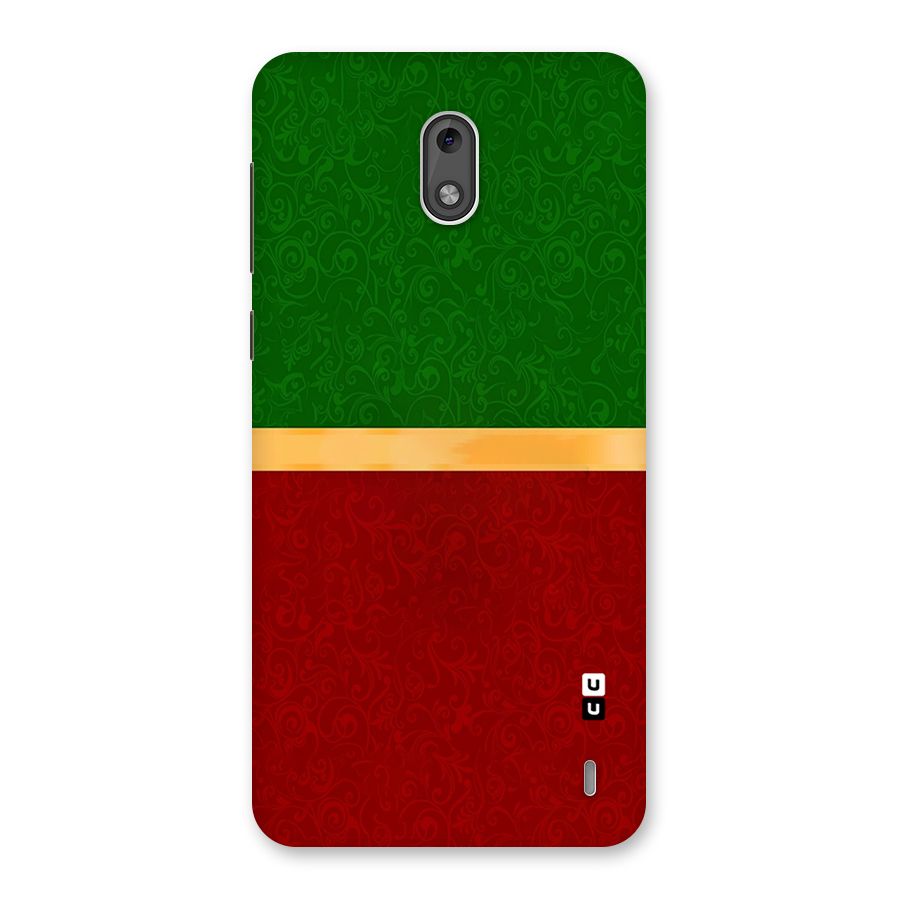 Christmas Colors Stripe Back Case for Nokia 2