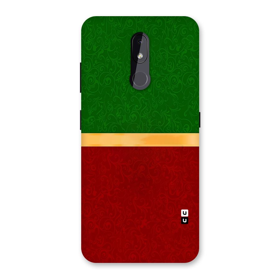 Christmas Colors Stripe Back Case for Nokia 3.2