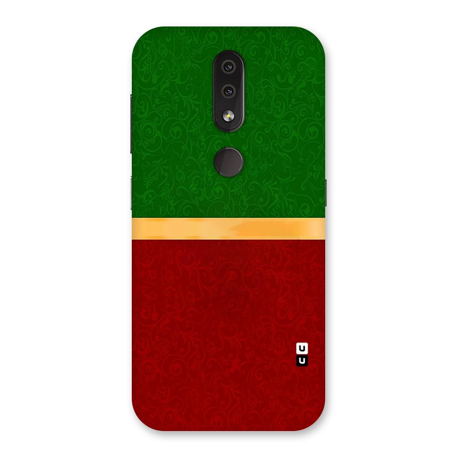 Christmas Colors Stripe Back Case for Nokia 4.2