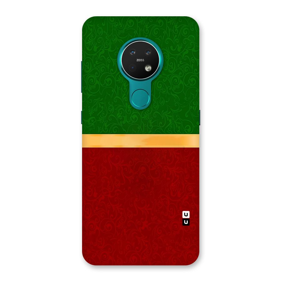 Christmas Colors Stripe Back Case for Nokia 7.2