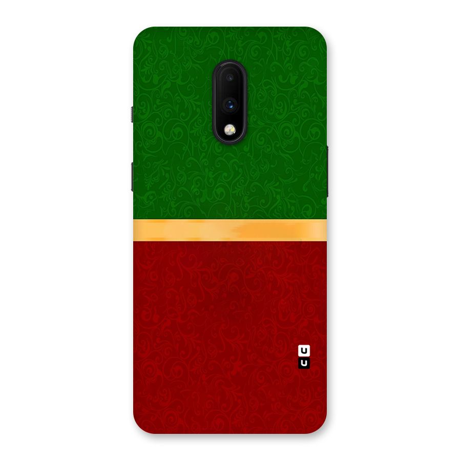 Christmas Colors Stripe Back Case for OnePlus 7