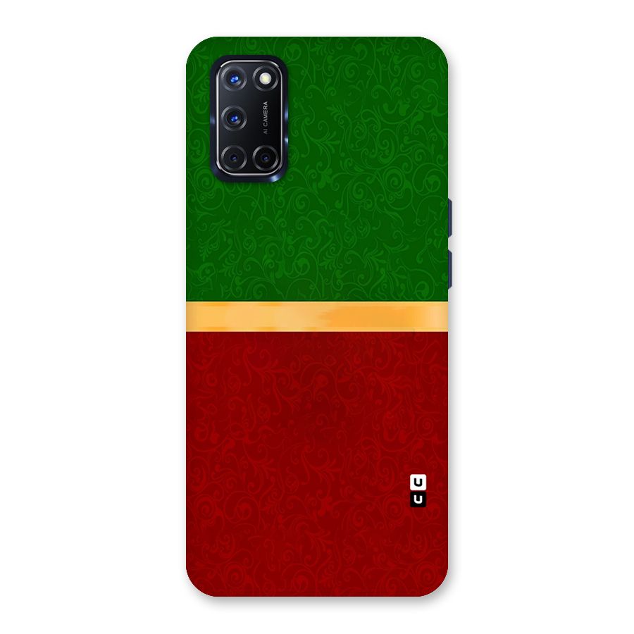 Christmas Colors Stripe Back Case for Oppo A52