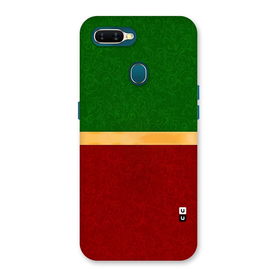 Christmas Colors Stripe Back Case for Oppo A7
