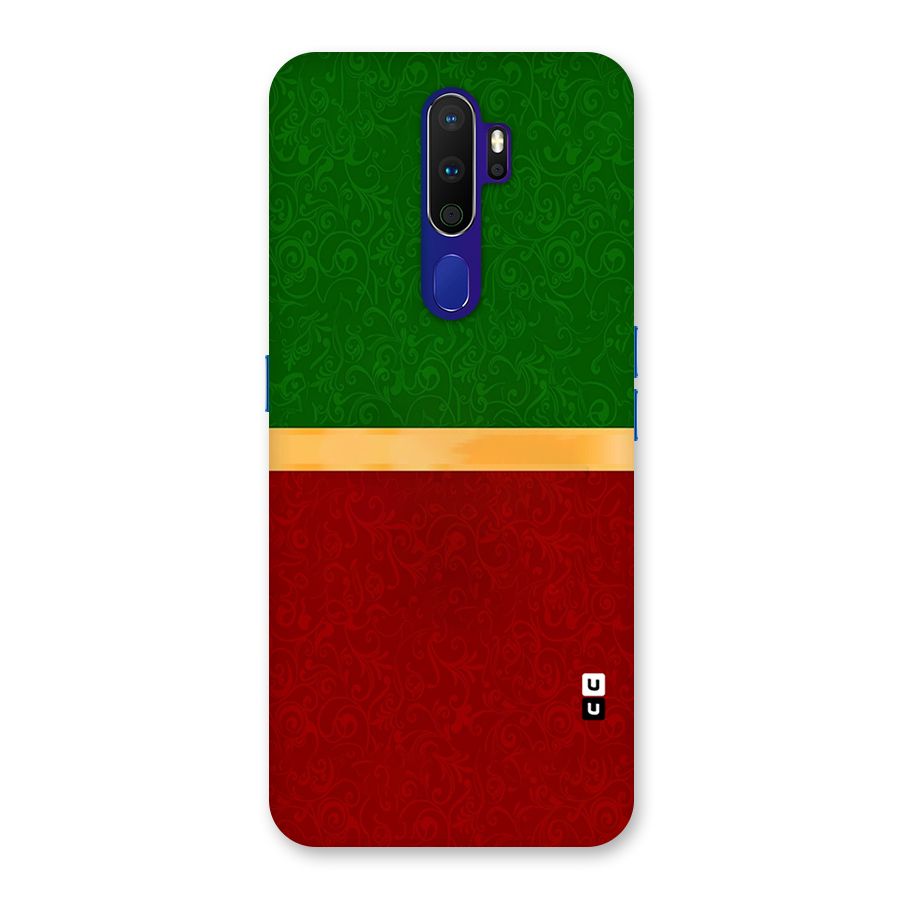 Christmas Colors Stripe Back Case for Oppo A9 (2020)