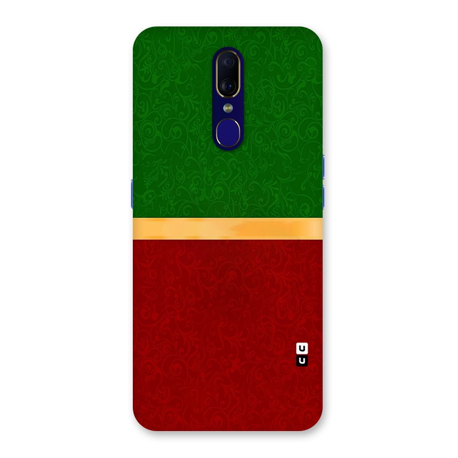 Christmas Colors Stripe Back Case for Oppo F11