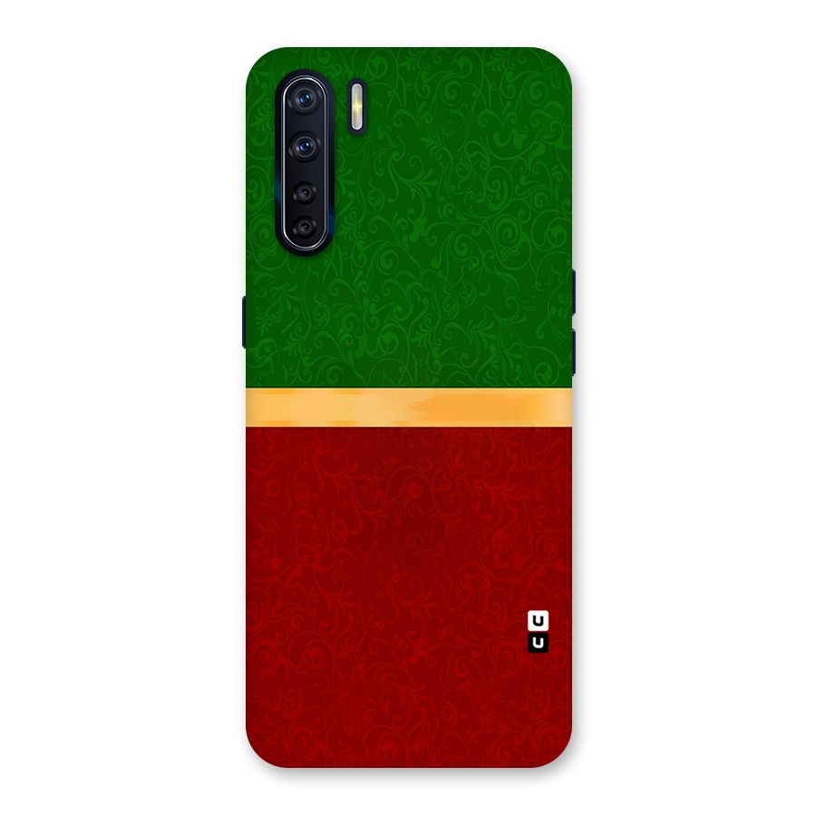 Christmas Colors Stripe Back Case for Oppo F15