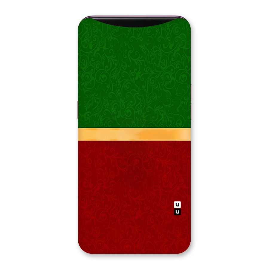 Christmas Colors Stripe Back Case for Oppo Find X