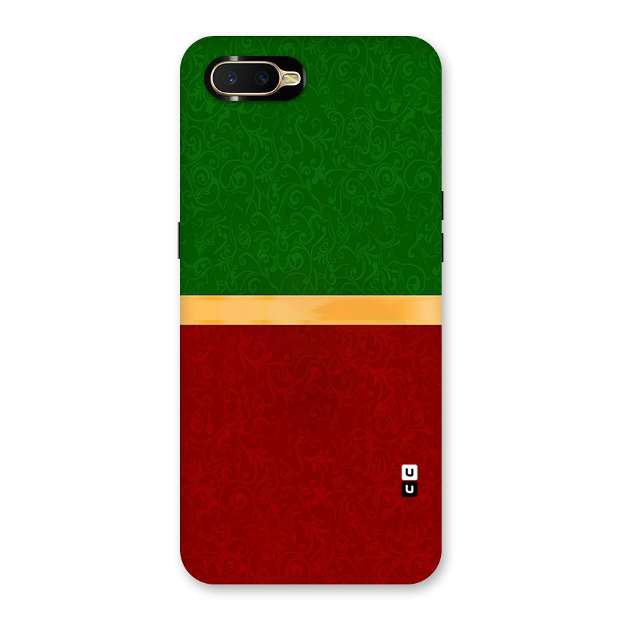 Christmas Colors Stripe Back Case for Oppo K1