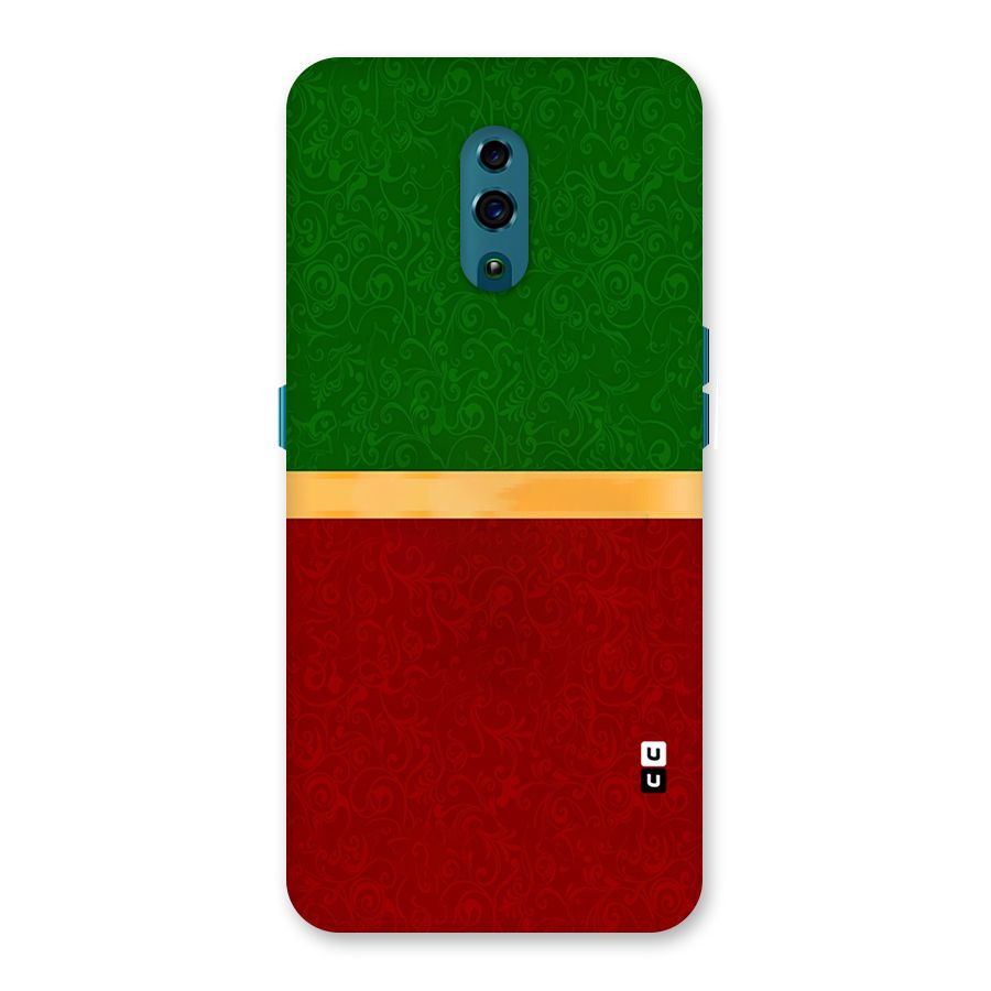 Christmas Colors Stripe Back Case for Oppo Reno