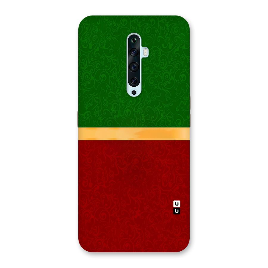 Christmas Colors Stripe Back Case for Oppo Reno2 Z