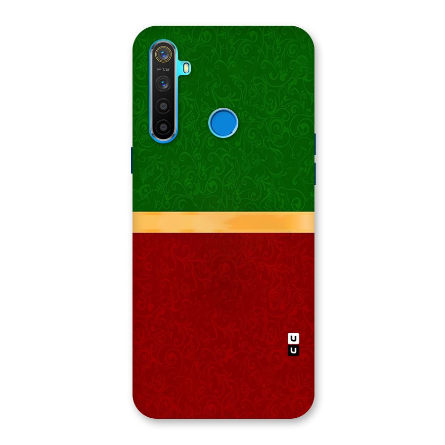 Christmas Colors Stripe Back Case for Realme 5