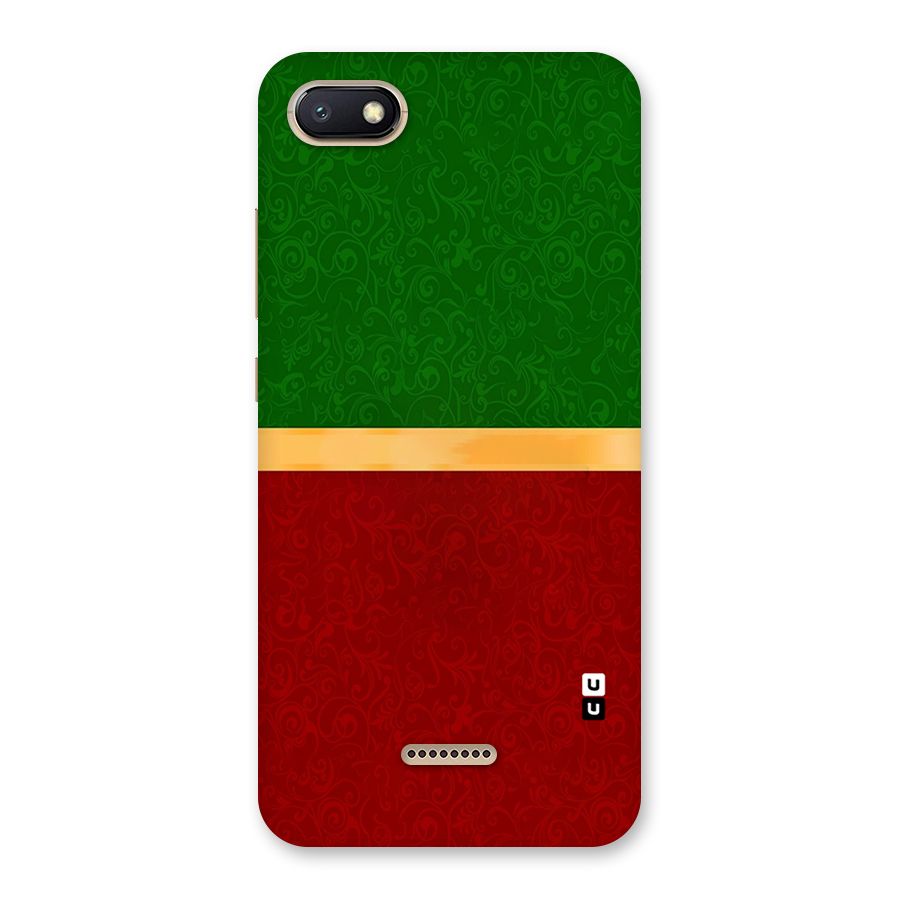 Christmas Colors Stripe Back Case for Redmi 6A