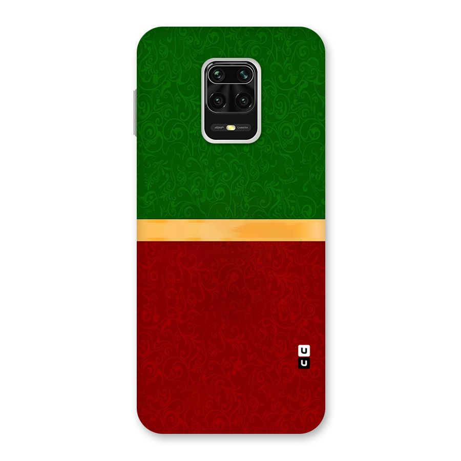 Christmas Colors Stripe Back Case for Redmi Note 9 Pro Max