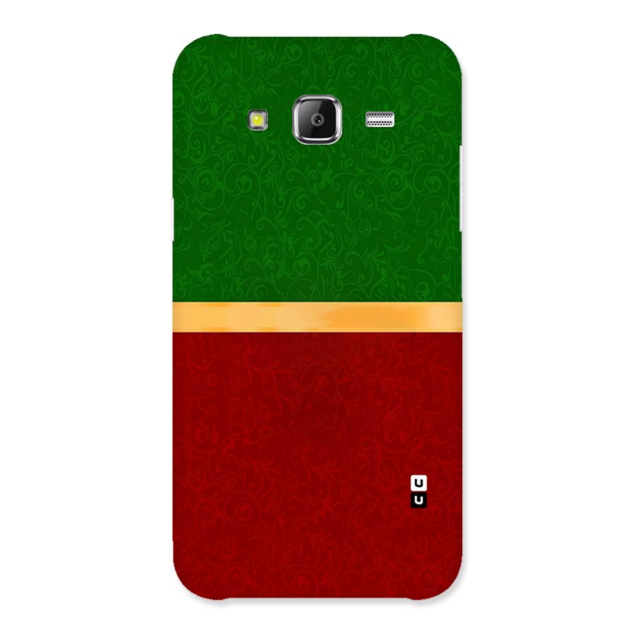 Christmas Colors Stripe Back Case for Samsung Galaxy J5