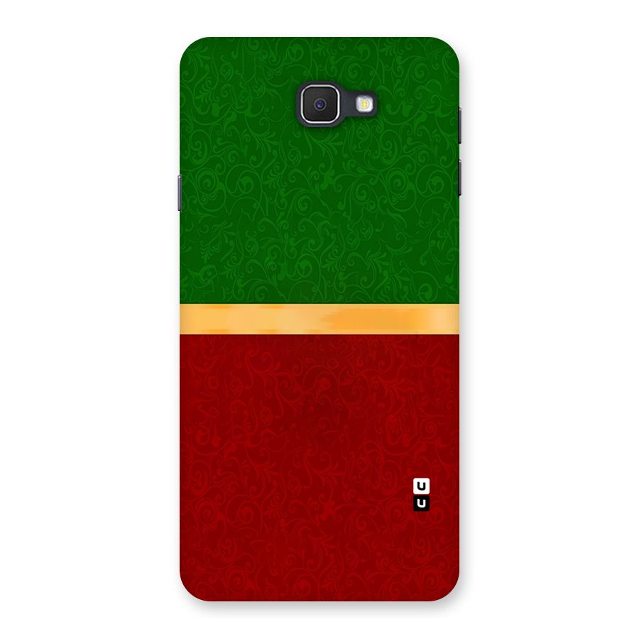 Christmas Colors Stripe Back Case for Samsung Galaxy J7 Prime