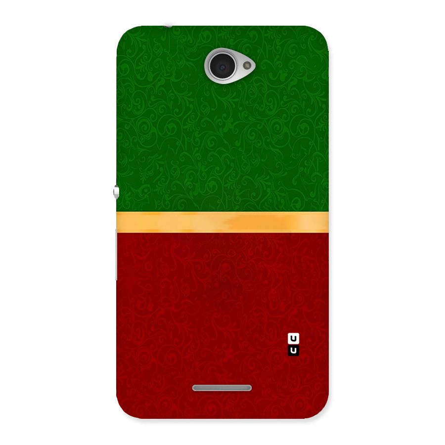 Christmas Colors Stripe Back Case for Sony Xperia E4