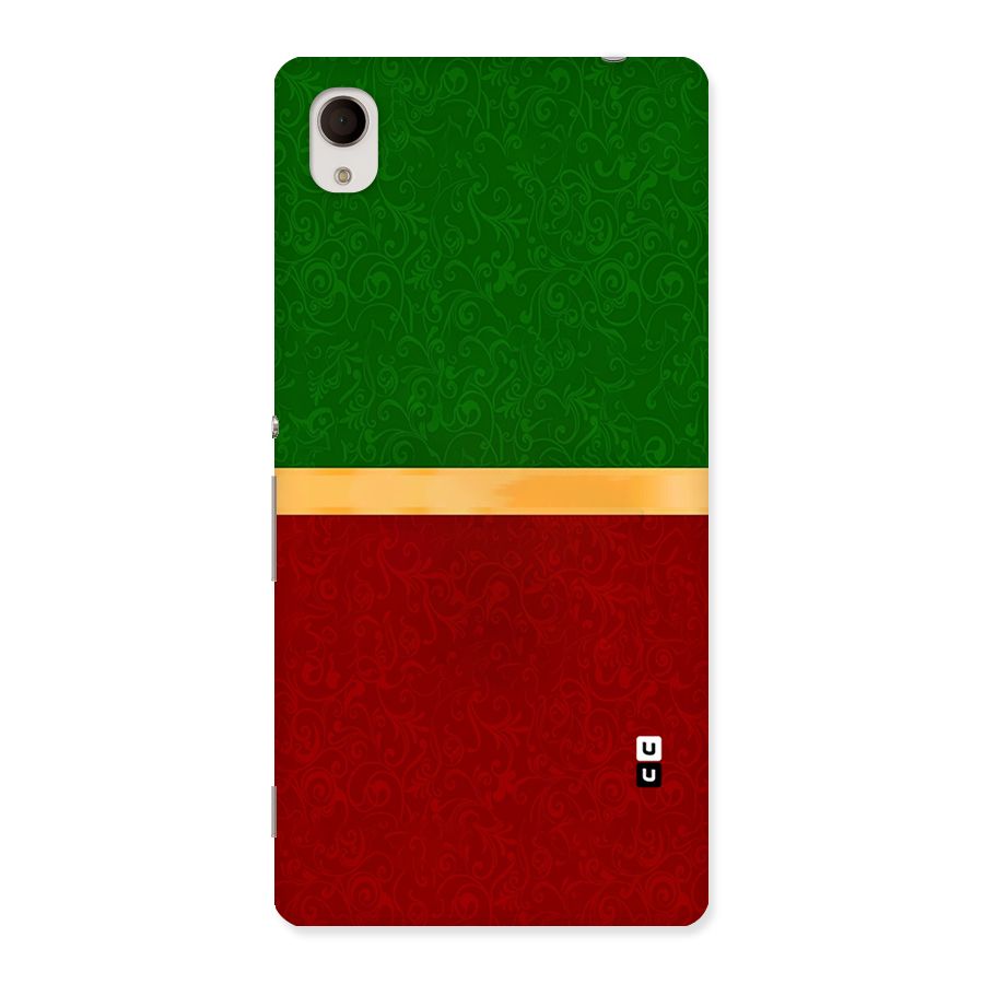 Christmas Colors Stripe Back Case for Sony Xperia M4