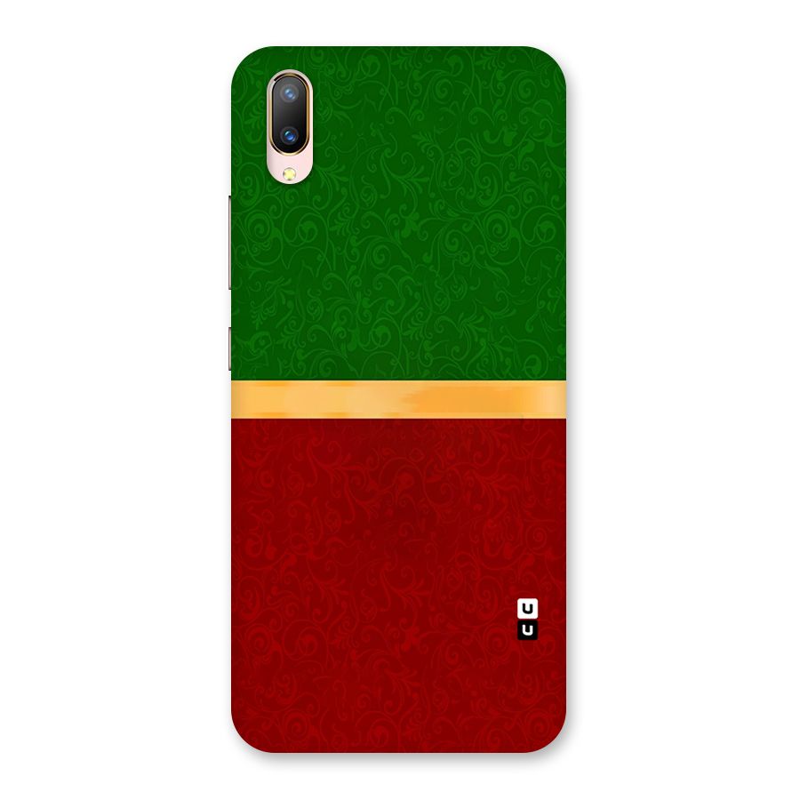 Christmas Colors Stripe Back Case for Vivo V11 Pro