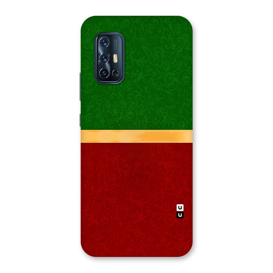 Christmas Colors Stripe Back Case for Vivo V17