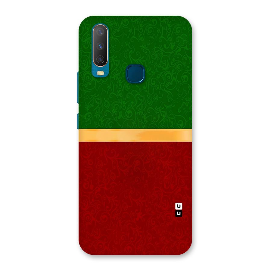 Christmas Colors Stripe Back Case for Vivo Y17