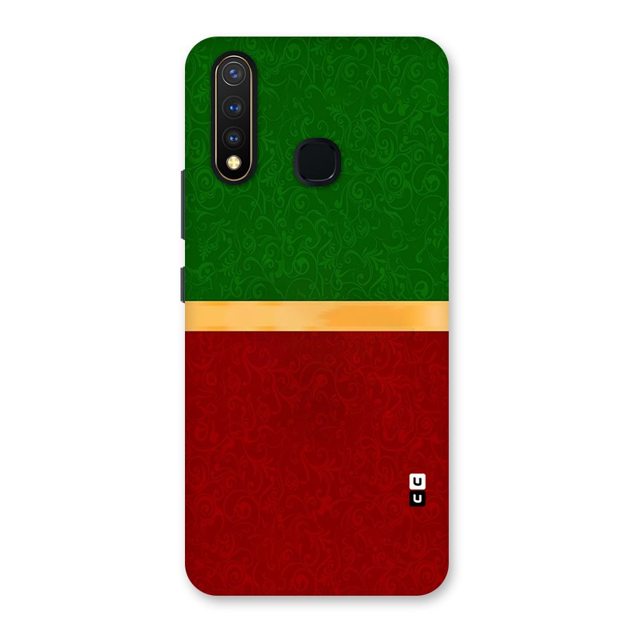 Christmas Colors Stripe Back Case for Vivo Y19