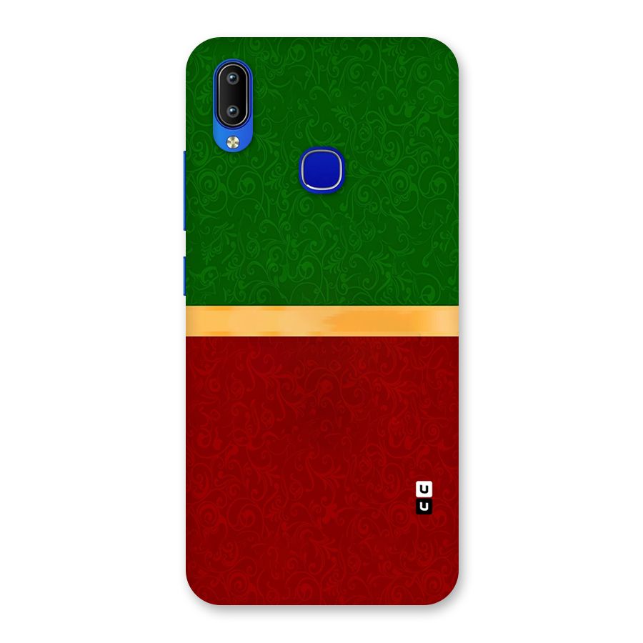 Christmas Colors Stripe Back Case for Vivo Y91