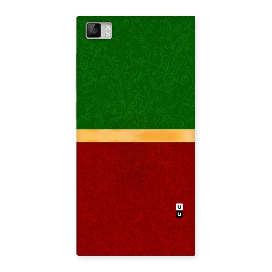 Christmas Colors Stripe Back Case for Xiaomi Mi3