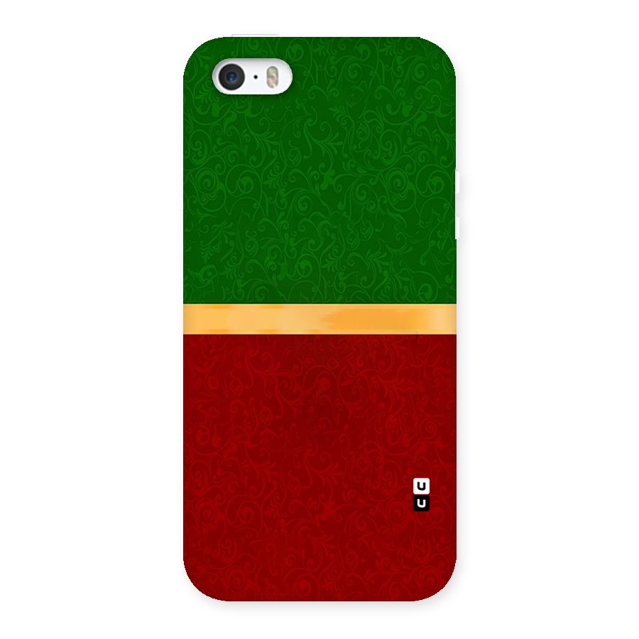 Christmas Colors Stripe Back Case for iPhone SE