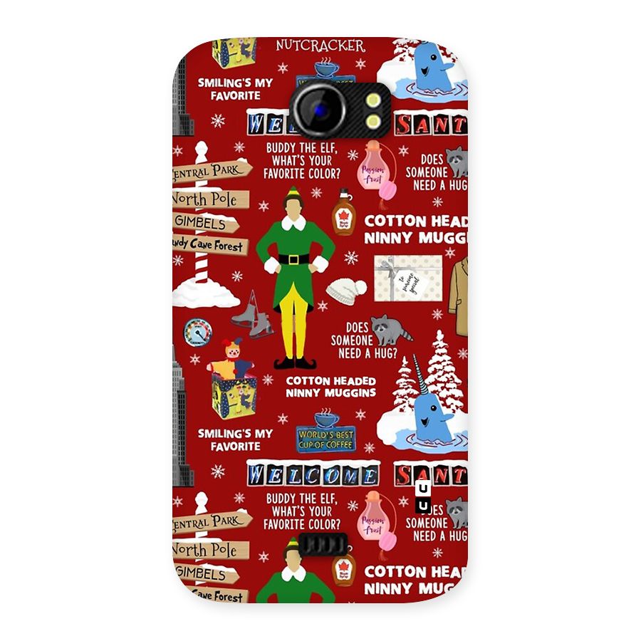 Christmas Cute Doodles Back Case for Canvas 2 A110