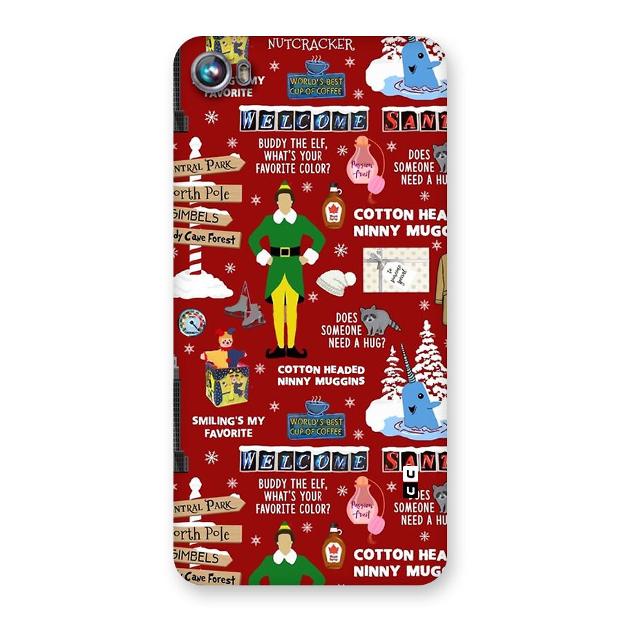Christmas Cute Doodles Back Case for Canvas Fire 4 (A107)