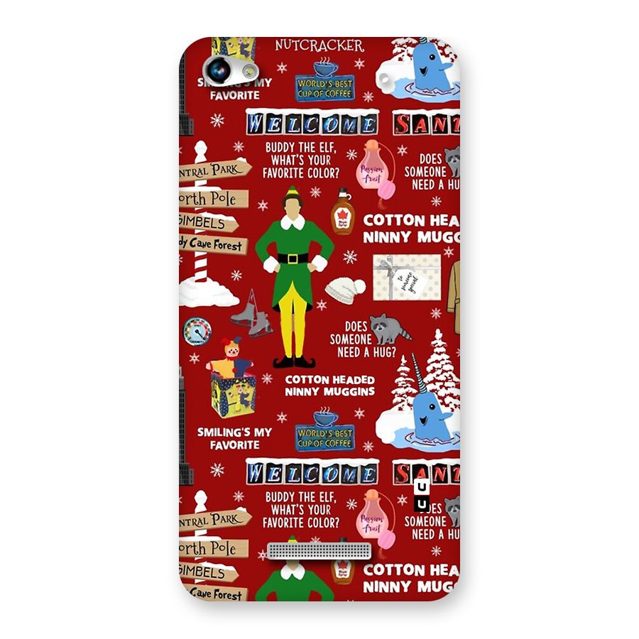 Christmas Cute Doodles Back Case for Canvas Hue 2 A316