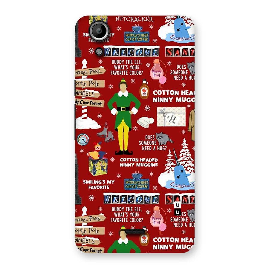 Christmas Cute Doodles Back Case for Canvas Selfie Lens Q345