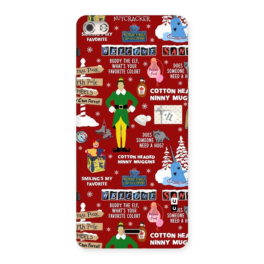 Christmas Cute Doodles Back Case for Canvas Silver 5