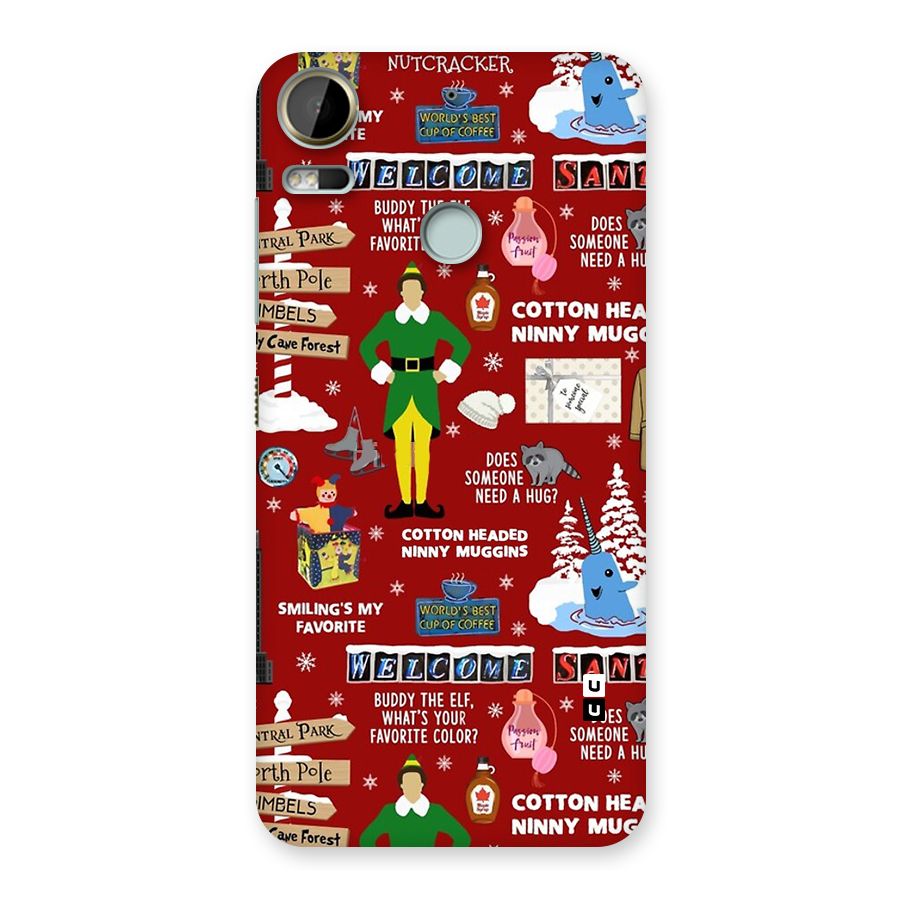 Christmas Cute Doodles Back Case for Desire 10 Pro