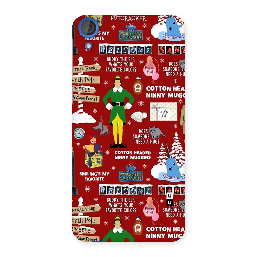 Christmas Cute Doodles Back Case for Desire 820