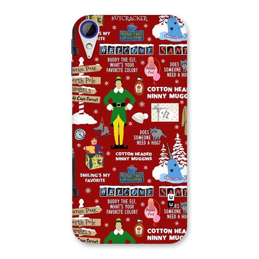 Christmas Cute Doodles Back Case for Desire 830