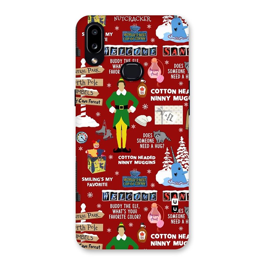 Christmas Cute Doodles Back Case for Galaxy A10s