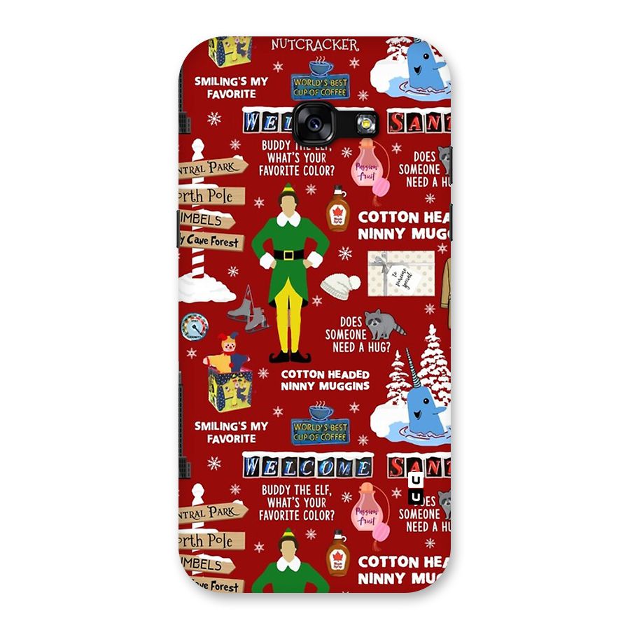 Christmas Cute Doodles Back Case for Galaxy A5 2017