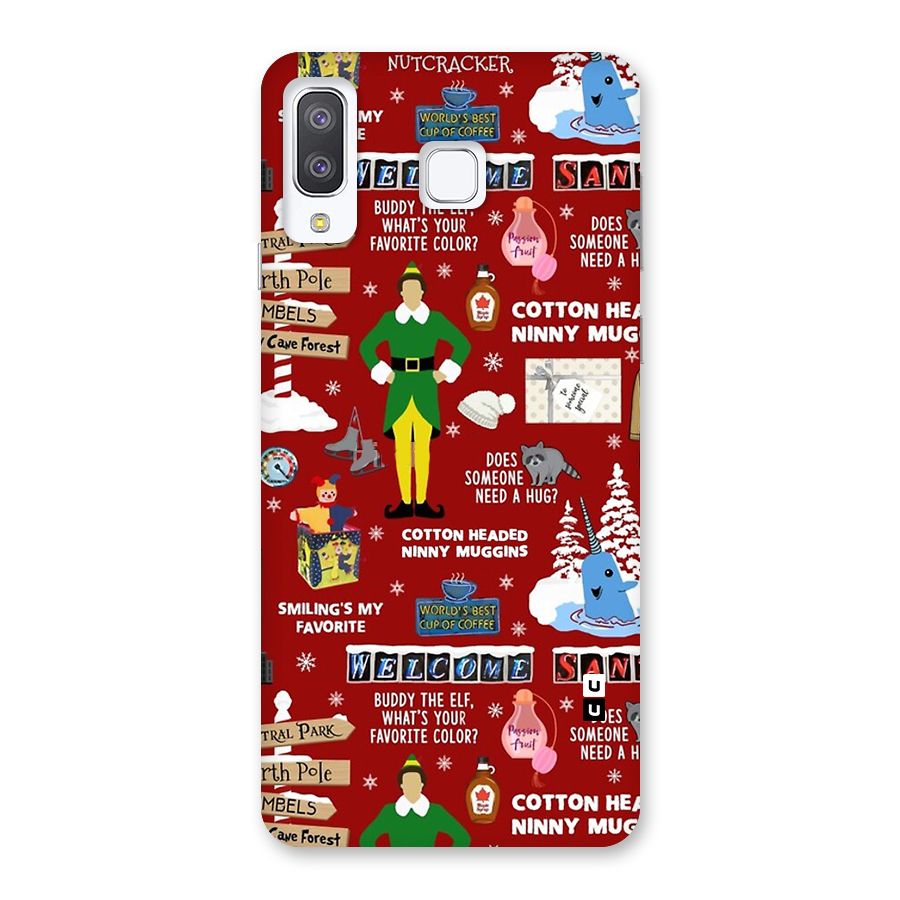 Christmas Cute Doodles Back Case for Galaxy A8 Star