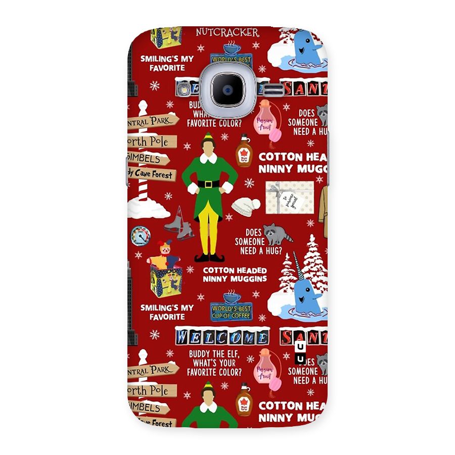 Christmas Cute Doodles Back Case for Galaxy J2 2016
